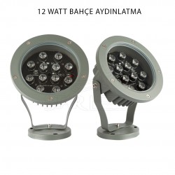 12 Watt IP66 Dış Mekan Bahçe Aydınlatma