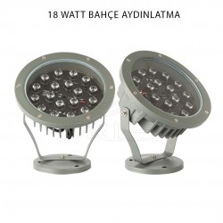 18 Watt IP66 Dış Mekan Bahçe Aydınlatma