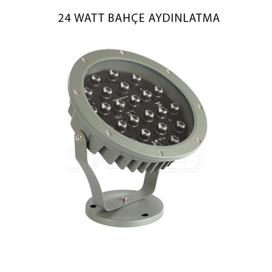 24 Watt IP66 Dış Mekan Bahçe Aydınlatma