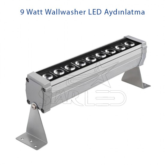 9 Watt 30 Cm Wallwasher LED Aydınlatma 9 Watt 30 Cm Wallwasher LED Aydınlatma