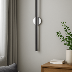 Şarjlı ve Pilli 75 Cm Krom Kasa Çubuk LED Aplik Şarjlı ve Pilli 75 Cm Krom Kasa Çubuk LED Aplik