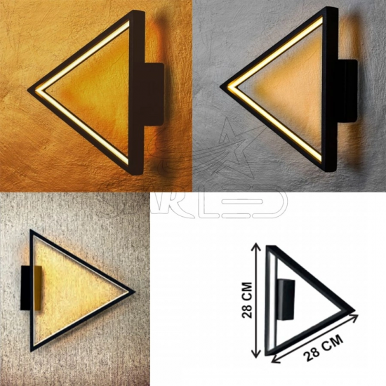 Craft Line Üçgen Dekoratif Duvar LED Aplik Craft Line Üçgen Dekoratif Duvar LED Aplik