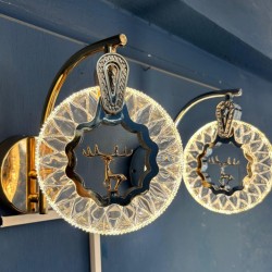 Dekoratif Geyikli 3 renkli LED Aplik