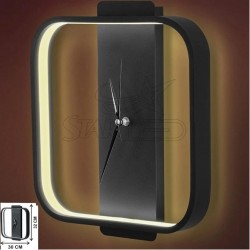 Radius Kare Duvar Tip Linear Saat LED Aplik