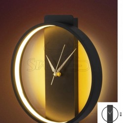 Yuvarlak Duvar Tip Linear Saat LED Aplik