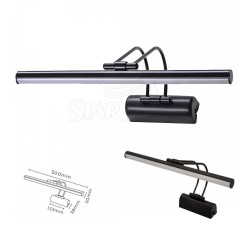 Siyah Kasa Ayna Üstü Kuğu LED Aplik 50 Cm Siyah Kasa Ayna Üstü Kuğu LED Aplik 50 Cm