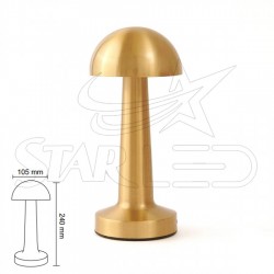 Gold Kasa Mantar Masa Lambası Gold Kasa Mantar Masa Lambası