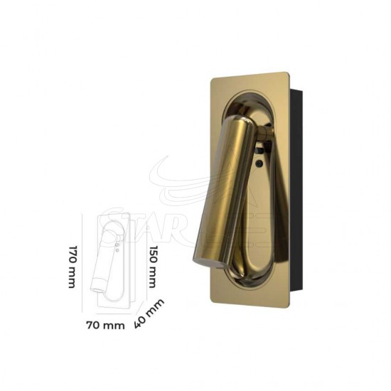 3 Watt Sıva Altı Eskitme Kasa Yatak Başı LED Lamba 12/24V - 220V