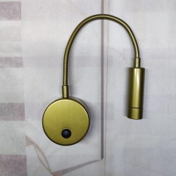 Yatak Başı Okuma Lambası 3 Watt  GOLD - BEYAZ - SİYAH - KROM