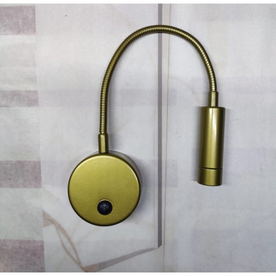 Yatak Başı Okuma Lambası 3 Watt  GOLD - BEYAZ - SİYAH - KROM
