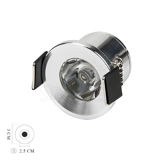 1.5 Watt Yıldız Spot Krom Kasa 1.5 Watt Yıldız Spot Krom Kasa