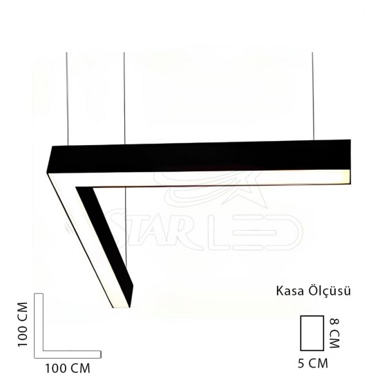 L Linear Aydınlatma 100x100 Cm L Linear Aydınlatma 100x100 Cm