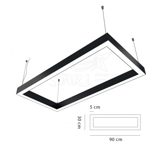 Sıva Üstü 30x90 Dikdörtgen LED Linear Sıva Üstü 30x90 Dikdörtgen LED Linear