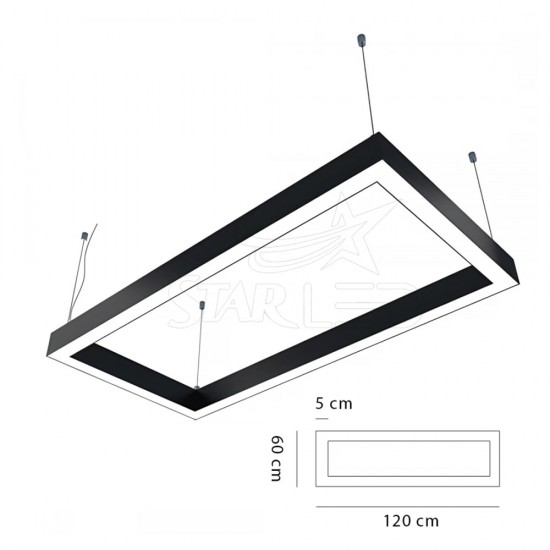 Sıva Üstü 60x120 Dikdörtgen LED Linear Sıva Üstü 60x120 Dikdörtgen LED Linear