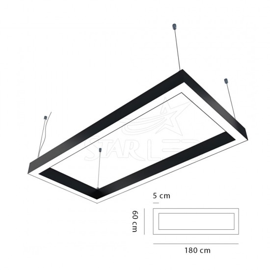 Sıva Üstü 60x180 Dikdörtgen LED Linear Sıva Üstü 60x180 Dikdörtgen LED Linear