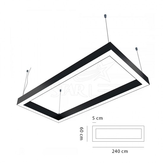 Sıva Üstü 60x240 Dikdörtgen LED Linear Sıva Üstü 60x240 Dikdörtgen LED Linear