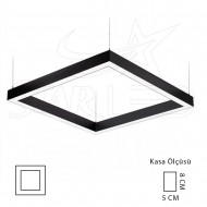 Kare Linear Sarkıt / Sıva Üstü 60x60 Cm 70 Watt
