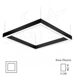 Kare Linear Sarkıt / Sıva Üstü 40x40 Cm 45 Watt