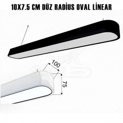 10x7.5 Cm Radius Oval Köşe Sarkıt Linear