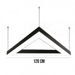 Üçgen Linear Aydınlatma 120x120x120 Cm 105 Watt Üçgen Linear Aydınlatma 120x120x120 Cm 105 Watt