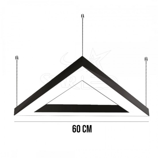 Üçgen Linear Aydınlatma 60x60x60 Cm