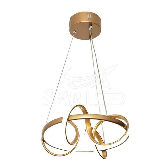 Kuzey Gold Kasa LED Avize Kuzey Gold Kasa LED Avize