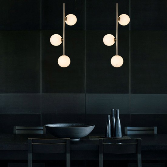 3'lü Dikey Glop Avize Aydınlatma