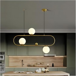 4'lü Yatay Elips Glop Sarkıt Avize