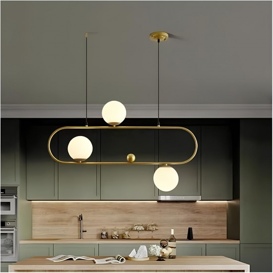 4'lü Yatay Elips Glop Sarkıt Avize