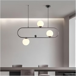 4'lü Yatay Elips Glop Sarkıt Avize