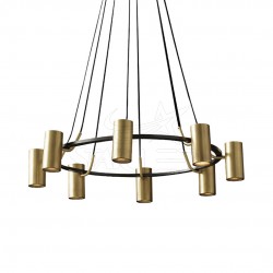 8'li Çember GU10 Duylu Metal Modern Spot Sarkıt Avize