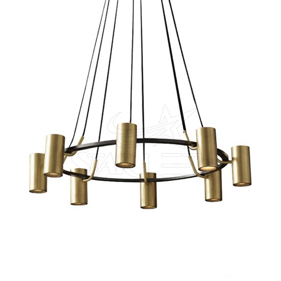 8'li Çember GU10 Duylu Metal Modern Spot Sarkıt Avize
