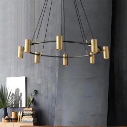 8'li Çember GU10 Duylu Metal Modern Spot Sarkıt Avize