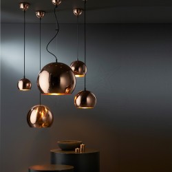 Sarkıt Küre Top Sarkıtlar Bakır-Gold Avizeler