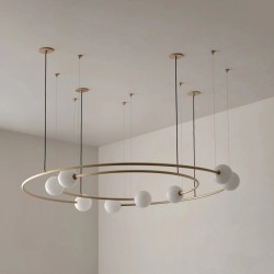 Gezegen Yörünge Yatak Odası Yemek Masası Özel Tasarım Sarkıt Avize