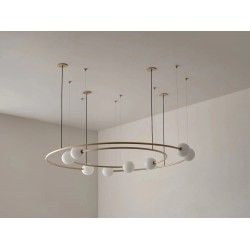 Gezegen Yörünge Yatak Odası Yemek Masası Özel Tasarım Sarkıt Avize