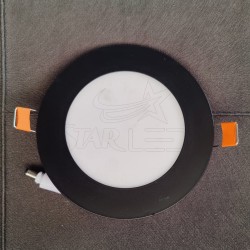 Siyah Kasa 3 Watt Sıva Altı Yuvarlak LED Panel